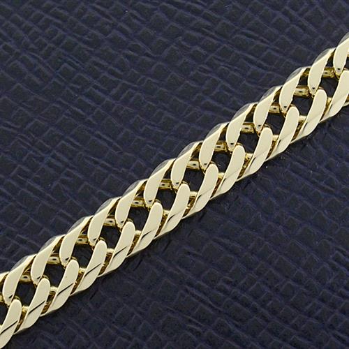喜平 ブレスレット K18 6面カット ダブル 18g 21cm 造幣局検定刻印入 メンズ レディース チェーン イエローゴールド YG 中古