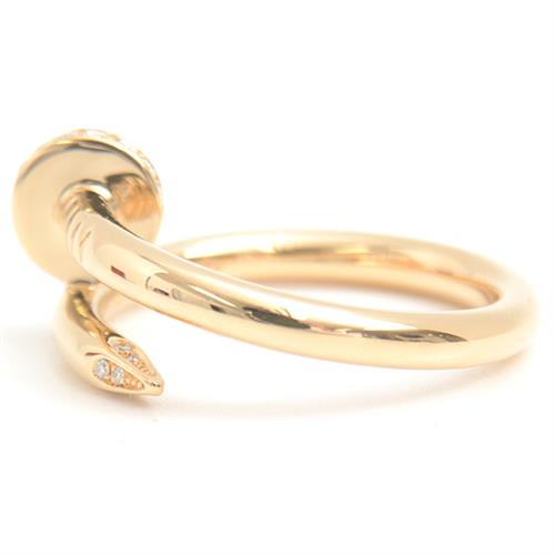 カルティエ 指輪 メンズ ジュストアンクル ダイヤモンド リング 57号 イエローゴールド Cartier 750YG 中古