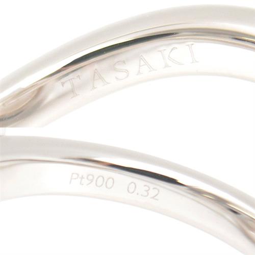 タサキ 指輪 レディース オーロラ 南洋パール ダイヤモンド リング 12.4mm珠 D0.32ct 11.5号 プラチナ TASAKI PT900 中古