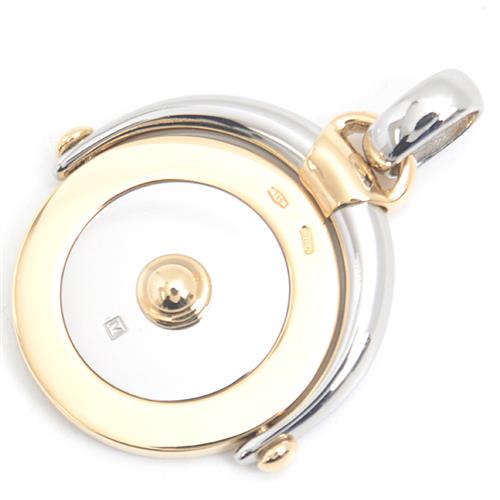 ブルガリ ペンダント レディース ホロスコープ 乙女座 ペンダント トップ ステンレス ゴールド BVLGARI SS×750YG 中古