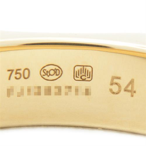 モンブラン 指輪 メンズ レディース 4810コレクション ホワイトスターモチーフ 12ポイント ダイヤ リング 54号 イエローゴールド MONTBLANC 750YG 中古