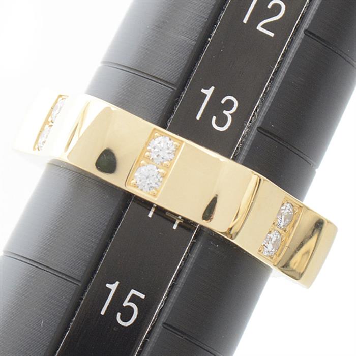 モンブラン 指輪 メンズ レディース 4810コレクション ホワイトスターモチーフ 12ポイント ダイヤ リング 54号 イエローゴールド MONTBLANC 750YG 中古