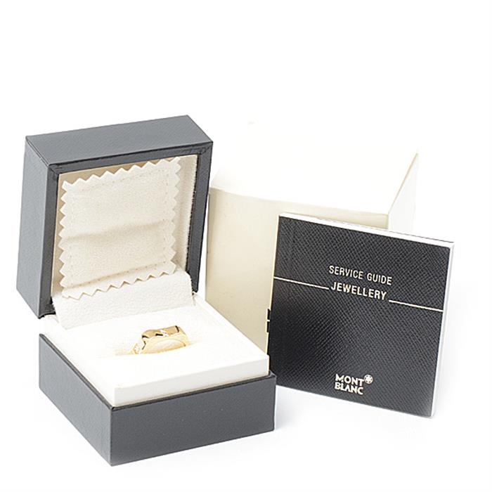 モンブラン 指輪 メンズ レディース 4810コレクション ホワイトスターモチーフ 12ポイント ダイヤ リング 54号 イエローゴールド MONTBLANC 750YG 中古