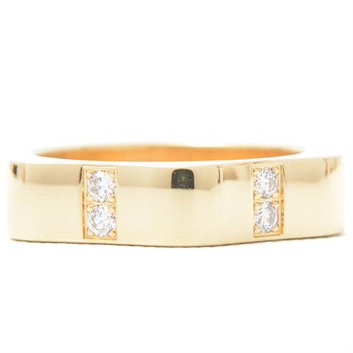 モンブラン 指輪 メンズ レディース 4810コレクション ホワイトスターモチーフ 12ポイント ダイヤ リング 54号 イエローゴールド MONTBLANC 750YG 中古