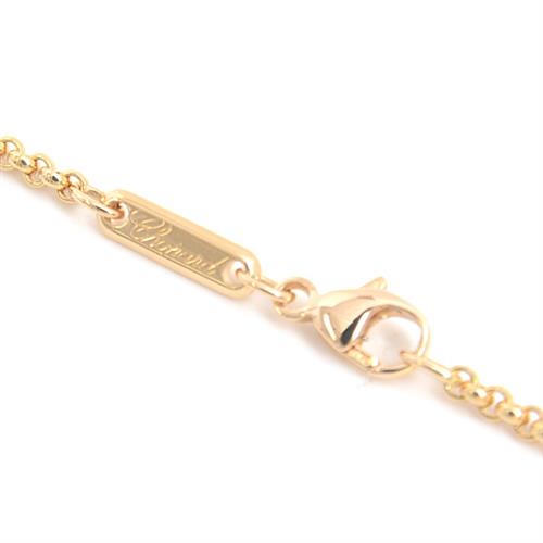 ショパール ネックレス レディース ハッピーダイヤ 5Pムービングダイヤ ネックレス イエローゴールド Chopard 750YG 中古