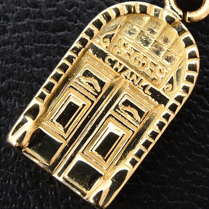 シャネル ペンダント レディース メンズ ドアモチーフ ペンダントトップ チャーム イエローゴールド CHANEL 750YG 中古