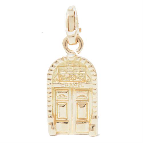 シャネル ペンダント レディース メンズ ドアモチーフ ペンダントトップ チャーム イエローゴールド CHANEL 750YG 中古