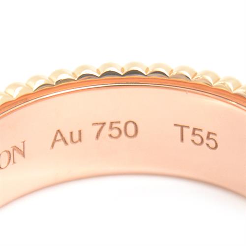 ブシュロン 指輪 メンズ キャトル ダイヤモンド リング スモール 55号 実寸14.5号 ゴールド BOUCHERON 750YG×WG×PG 中古