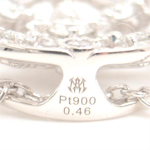 モニッケンダム ネックレス レディース ホワイトポージー ダイヤモンド ネックレス D0.46ct プラチナ MONNICKENDAM PT900 中古