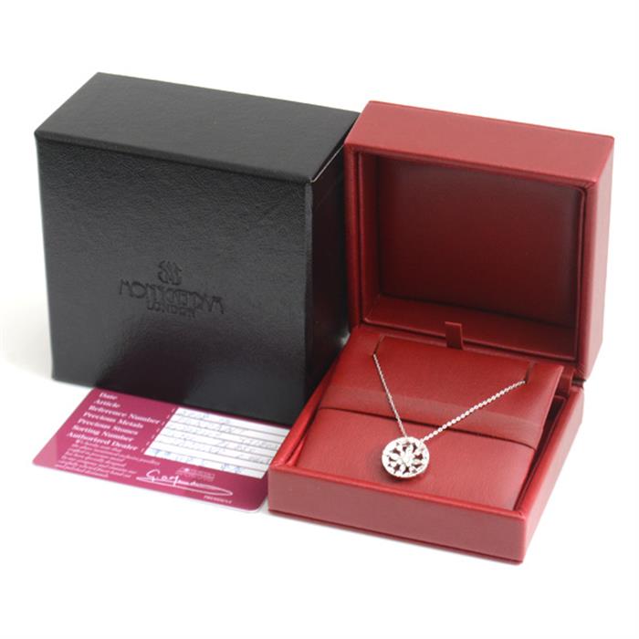 モニッケンダム ネックレス レディース ホワイトポージー ダイヤモンド ネックレス D0.46ct プラチナ MONNICKENDAM PT900 中古