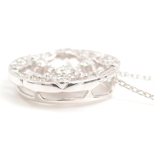 モニッケンダム ネックレス レディース ホワイトポージー ダイヤモンド ネックレス D0.46ct プラチナ MONNICKENDAM PT900 中古
