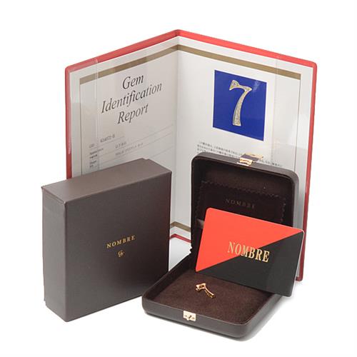 ゆきざき ペンダント ユニセックス ノンブル ナンバー7 ダイヤモンド ペンダントトップ 0.17ct イエローゴールド NOMBRE K18WG NO.7 中古