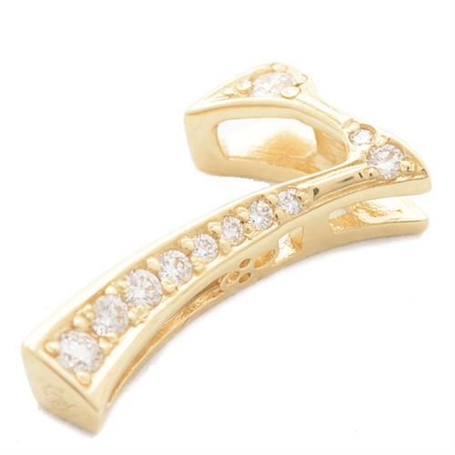 ゆきざき ペンダント ユニセックス ノンブル ナンバー7 ダイヤモンド ペンダントトップ 0.17ct イエローゴールド NOMBRE K18WG NO.7 中古