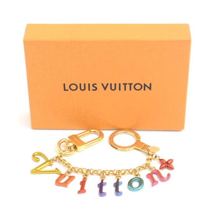 LOUIS VUITTON【ルイ・ヴィトン】 M63748 ポルトクレ・シュンヌ・ニューウェーブ バッグチャーム キーホルダー ロゴ ルイヴィトン キーホルダー メンズ レディース ポルトクレ