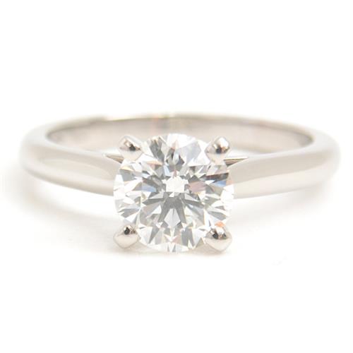 カルティエ 指輪 レディース ソリテール 立爪 ダイヤモンド リング D1.16ct G-VVS1-EX 50号 プラチナ Cartier PT950 中古