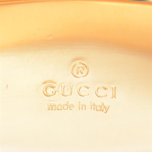 グッチ 指輪 メンズ アイコン ワイドリング 21号 実寸19.5号 イエローゴールド GUCCI 750YG 中古