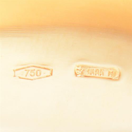 グッチ 指輪 メンズ アイコン ワイドリング 21号 実寸19.5号 イエローゴールド GUCCI 750YG 中古