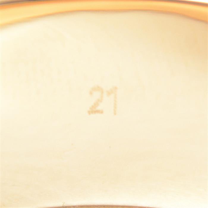 グッチ 指輪 メンズ アイコン ワイドリング 21号 実寸19.5号 イエローゴールド GUCCI 750YG 中古