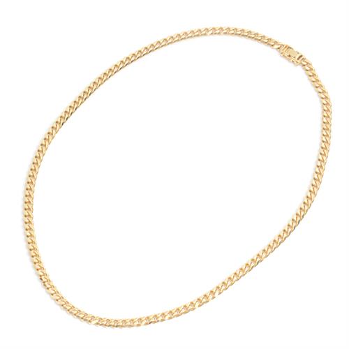 喜平 ネックレス K18 6面カット 50g 50cm 造幣局検定刻印入 メンズ レディース チェーン イエローゴールド YG 中古