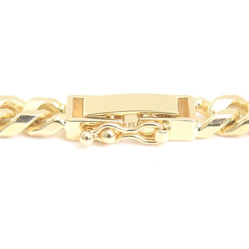 喜平 ネックレス K18 12面カット 65g 60cm メンズ レディース チェーン イエローゴールド YG 中古