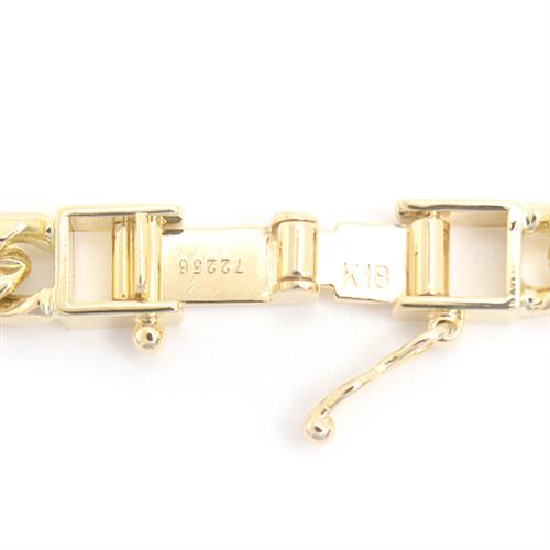 喜平 ネックレス K18 12面カット 65g 60cm メンズ レディース チェーン イエローゴールド YG 中古