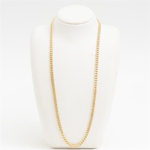 喜平 ネックレス K18 2面カット 60g 60cm メンズ レディース チェーン イエローゴールド YG 中古