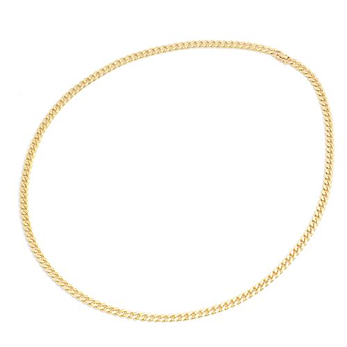 喜平 ネックレス K18 2面カット 60g 60cm メンズ レディース チェーン イエローゴールド YG 中古