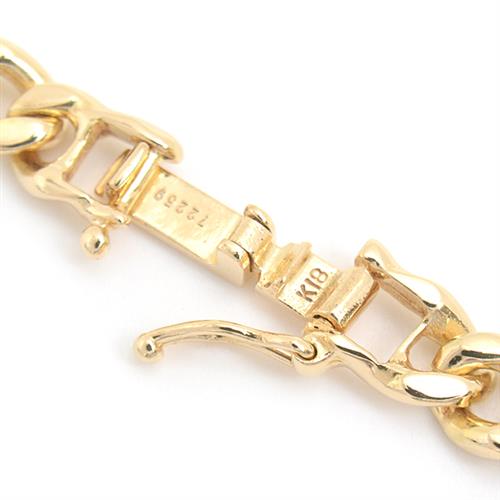 喜平 ネックレス K18 2面カット 60g 60cm メンズ レディース チェーン イエローゴールド YG 中古