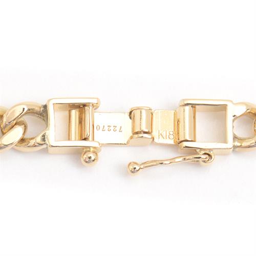 喜平 ネックレス K18 6面カット 60g 60cm メンズ レディース チェーン イエローゴールド YG 中古