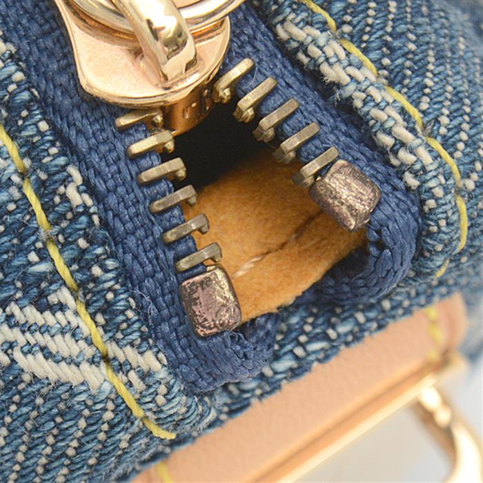 ルイヴィトン バッグ レディース トゥルース・スピーディGM ポーチ モノグラムデニム デニムブルー Louis Vuitton M95081 中古