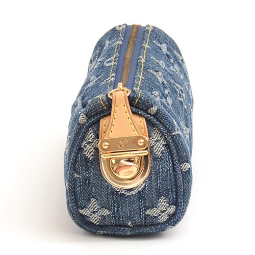 ルイヴィトン バッグ レディース トゥルース・スピーディGM ポーチ モノグラムデニム デニムブルー Louis Vuitton M95081 中古