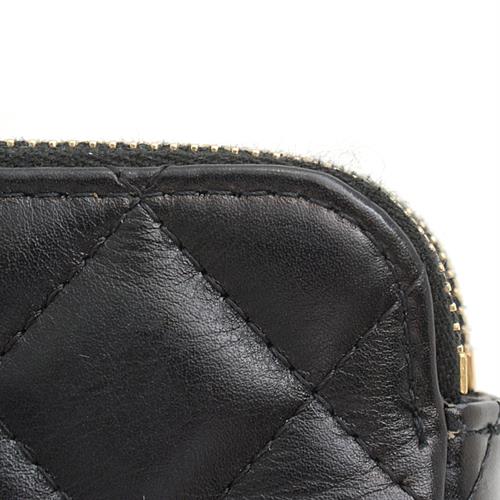 シャネル バッグ レディース マトラッセ パール チェーンウォレット ショルダーバッグ ブラック CHANEL 中古