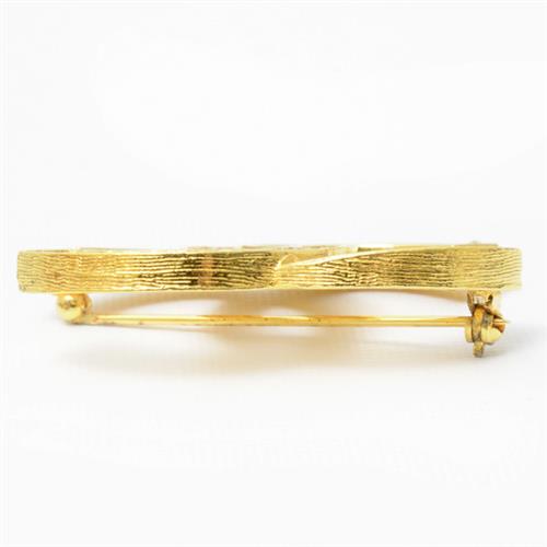 シャネル ブローチ レディース ココマーク ライトストーンブローチ ゴールド CHANEL 中古