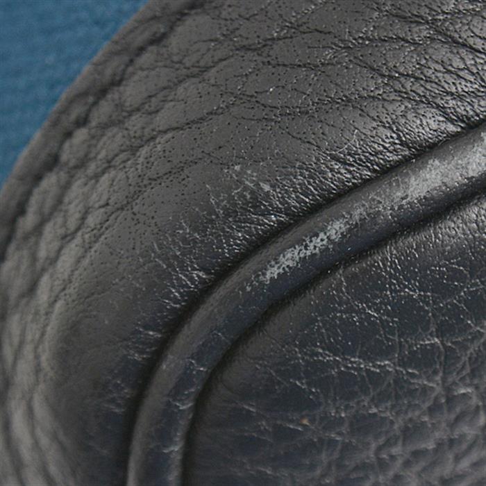 エルメス バッグ レディース ガーデンパーティTPM D刻 トートバッグ トワルミリタリー ディープブルー×ブラック HERMES 中古