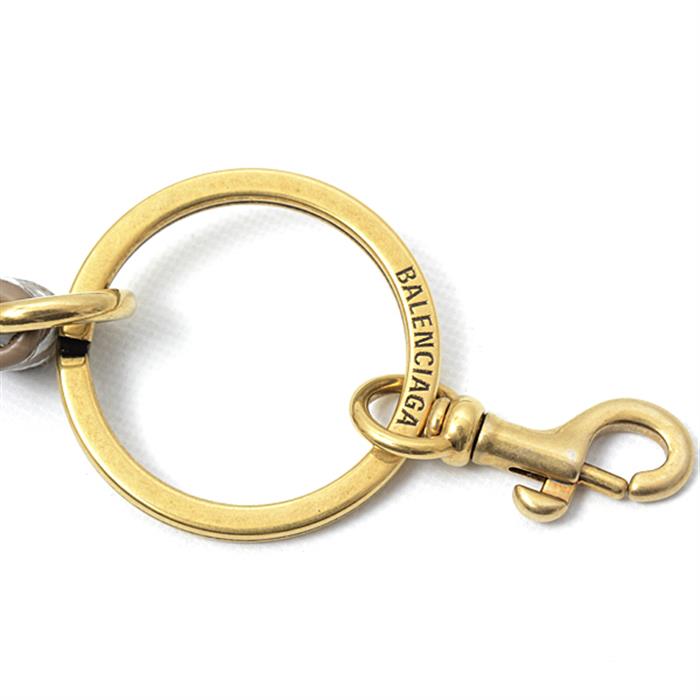 バレンシアガ カードケース レディース メンズ ネックストラップ パスケース レザー ベージュ BLENCIAGA 594548 未使用展示品