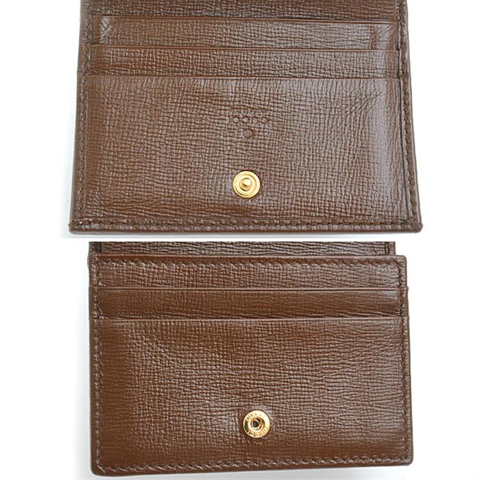 グッチ 財布 レディース ホースビット 1955 カードケース ウォレット GGスプリームキャンバス×レザー ベージュ GUCCI 621887 中古