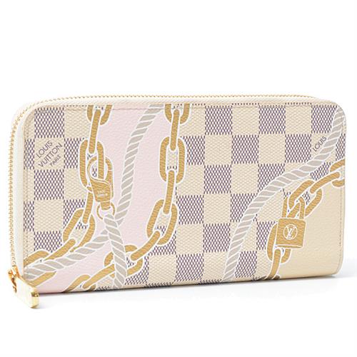 ルイヴィトン 財布 レディース ノーティカル ダミエアズール ジッピーウォレット Louis Vuitton N40480 中古