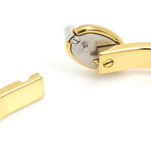 エルメス ブレスレット レディース ミニクリック シェーヌダンクル バングル ピンク×ゴールド HERMES 中古