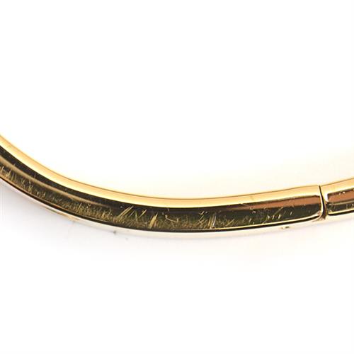 エルメス ブレスレット レディース ミニクリック シェーヌダンクル バングル ピンク×ゴールド HERMES 中古