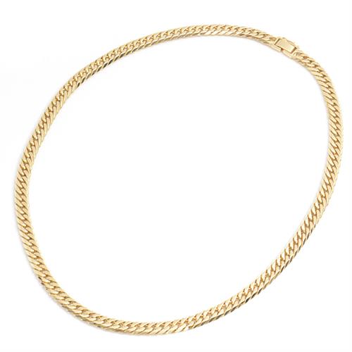 喜平 ネックレス K18 6面カット ダブル 70g 50cm 造幣局検定刻印入 メンズ レディース チェーン イエローゴールド YG 中古