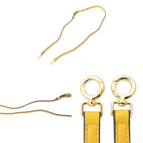 フェンディ バッグ レディース ファースト スモール ショルダーバッグ クラッチバッグ レザー イエロー FENDI 8BP129 未使用展示品