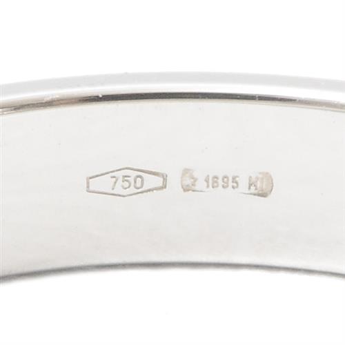 グッチ 指輪 メンズ アイコンリング 18サイズ 実寸17号 ホワイトゴールド GUCCI 750WG 中古