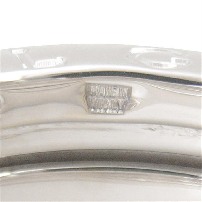 ブルガリ 指輪 レディース ビーゼロワン リング ホワイトゴールド 52サイズ 実寸11号程 BVLGARI 750WG B-ZERO1 中古