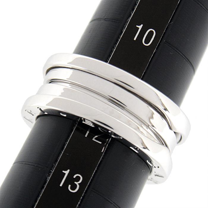 ブルガリ 指輪 レディース ビーゼロワン リング ホワイトゴールド 52サイズ 実寸11号程 BVLGARI 750WG B-ZERO1 中古