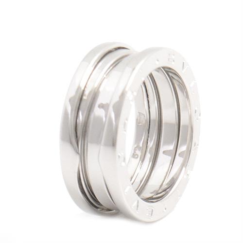 ブルガリ 指輪 レディース ビーゼロワン リング ホワイトゴールド 52サイズ 実寸11号程 BVLGARI 750WG B-ZERO1 中古