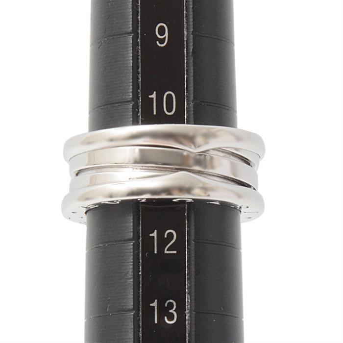 ブルガリ 指輪 ユニセックス ビーゼロワン リング ホワイトゴールド 52号 実寸11号 BVLGARI 750WG B-ZERO1 中古