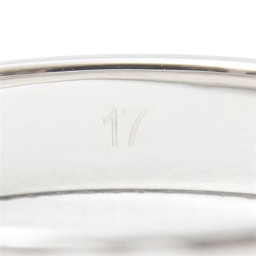 グッチ 指輪 メンズ アイコンリング 17サイズ 実寸16号 ホワイトゴールド GUCCI 750WG 中古