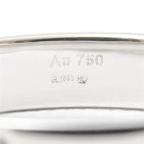 グッチ 指輪 メンズ アイコンリング 17サイズ 実寸16号 ホワイトゴールド GUCCI 750WG 中古