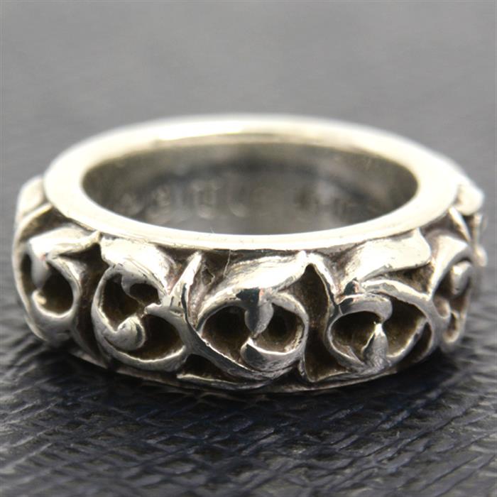 クロムハーツ 指輪 メンズ エタニティ バインバンド リング 9.5号 シルバー CHROME HEARTS SV925 中古