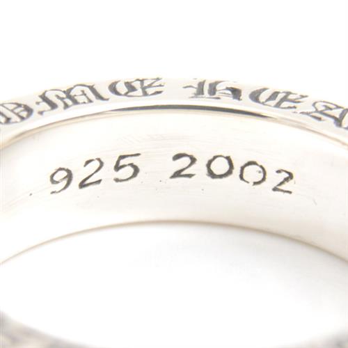 クロムハーツ 指輪 メンズ スペーサーリング 6mm幅 17号 シルバー CHROME HEARTS SV925 中古